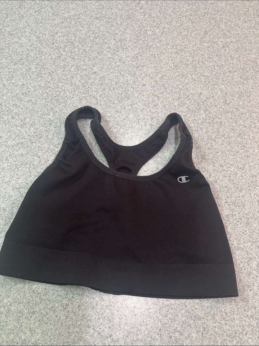 Champion Black Racerback Seamless Sports Bra